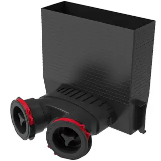 HEATPEX - Csatlakozó doboz, téglalap DN90 mm (2x90mm) ARIA CONNECT