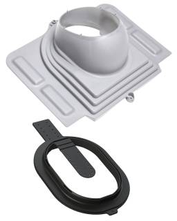 VILPE STEEL CLICK átvezető elem, világosszürke